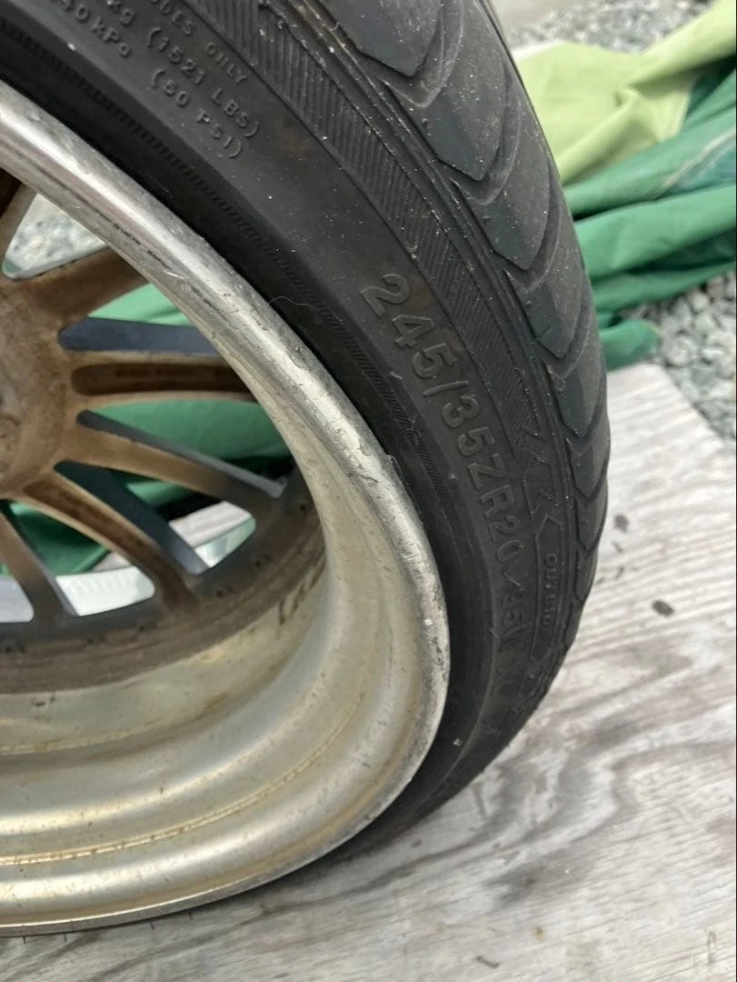 JDM Wald 20 multi-spoke wheel set size 114.3 black. Rare. No Tires - Image 11