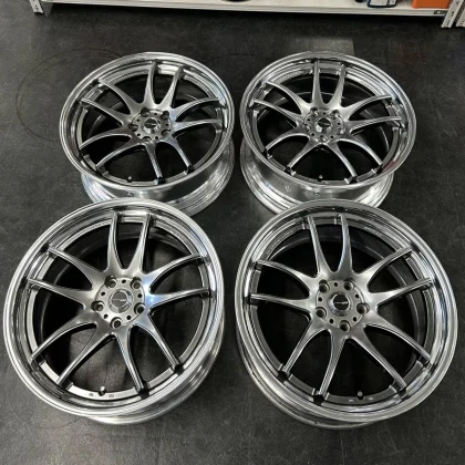 JDM Used WORK Emotion CR UWH21 wheels 2-piece 20-inch 8.5J+32 offset 9 No Tires