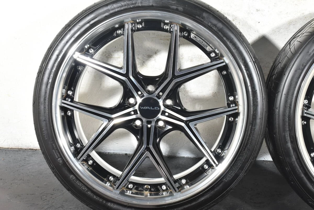 JDM WALD ILLIMA I12C 2PCS 20-inch PCD114.3 8.5J +44 NITTO INVO 245/35R No Tires - Image 2