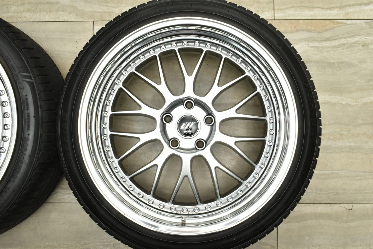 JDM Used WORK 4Book set 209.0J x 20 +14 PCD 120 245/40ZR20 99Y wheels No Tires - Image 5