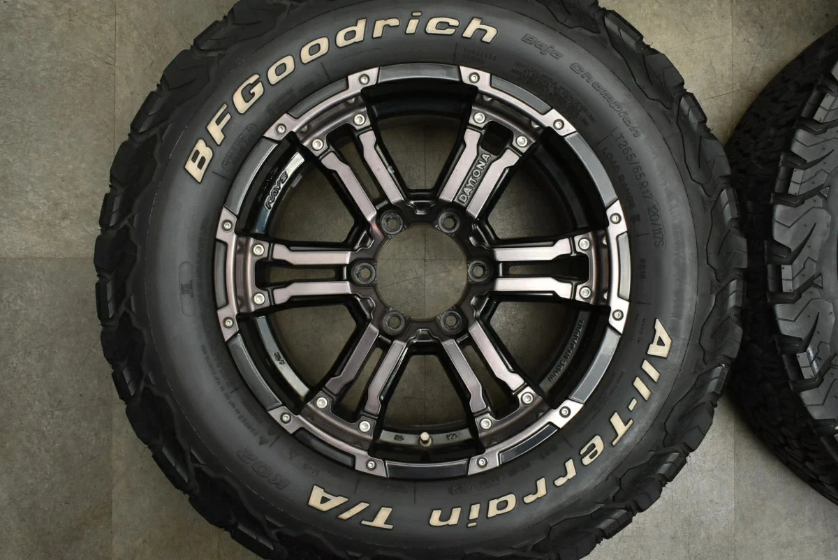 JDM Used RAYS 4-Book Set 178.0J x 17+20 PCD 139.7 LT265/65R17 120/117S No Tires - Image 4