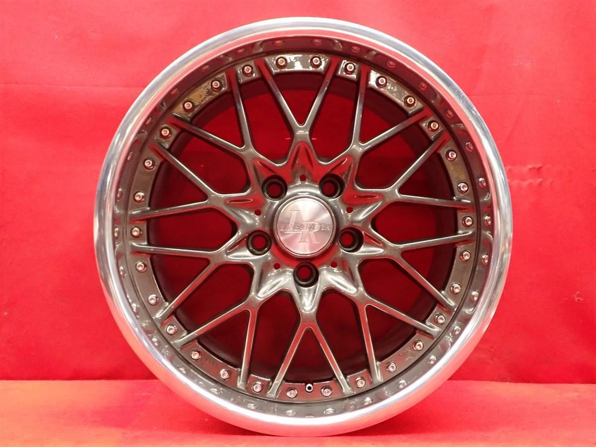 JDM Used WEDS LINEARETTA Linearetta Mesh wheels 4Book 8/9J 17PCD114.3 No Tires - Image 7