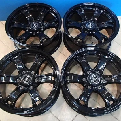 JDM Used out-of-print 4-Book gloss black Weds Keeler Force 8.0J 18-inc No Tires