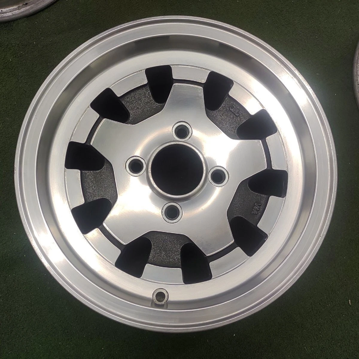 JDM Used Asahi ami aluminum wheels for older cars 1414x5.5J ET +15 PCD No Tires - Image 4