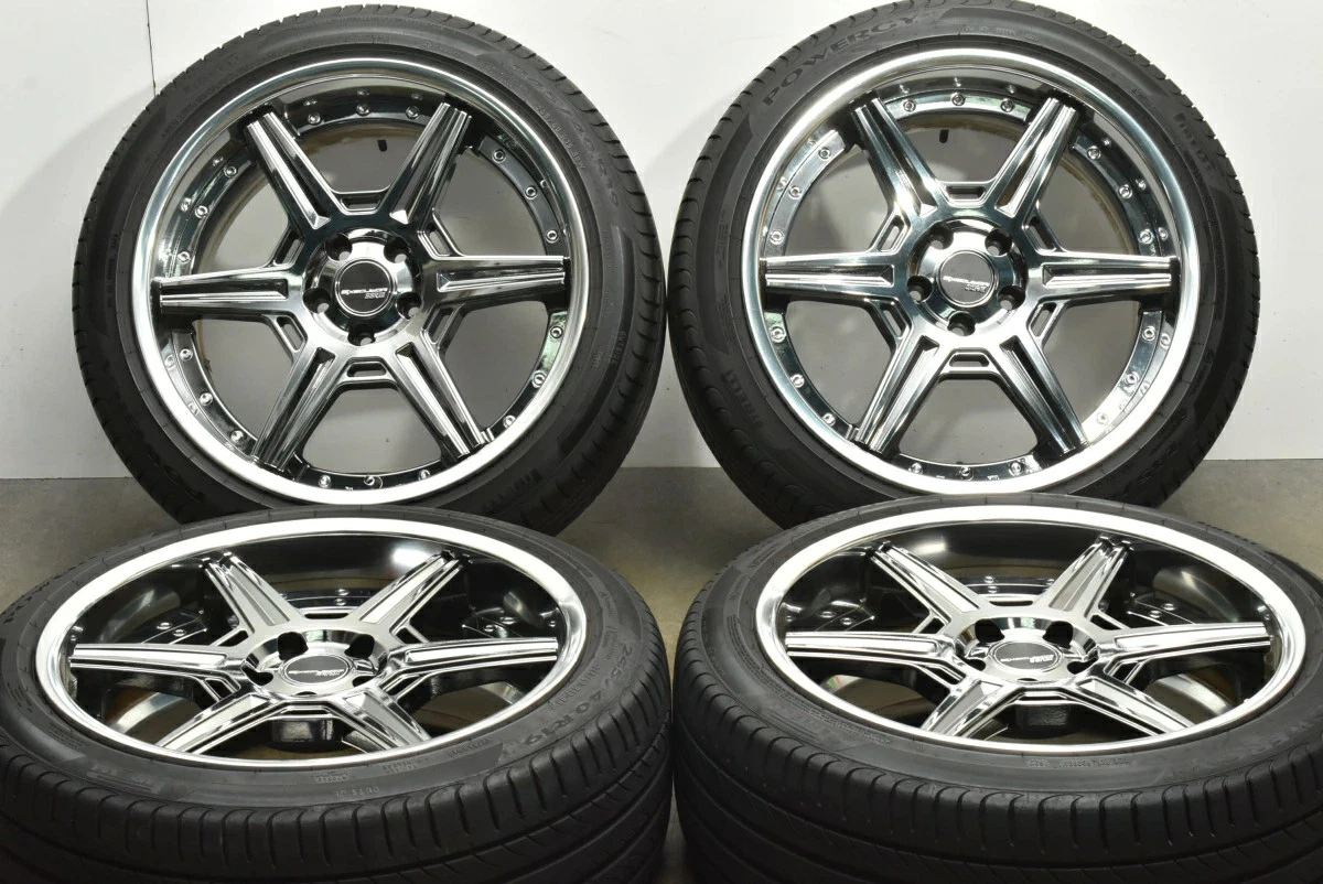 JDM Used SSR Executor RC06R 4-Piece Set 198.5J x 19 +30 PCD 112 245/40 No Tires - Image 2