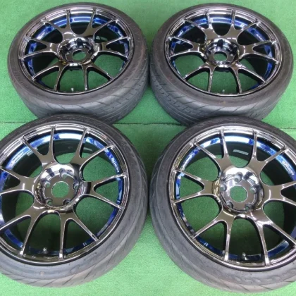 JDM Wedssports SA-67R 8J-18 5H114.3 +45+35 bluelightBlack color front No Tires