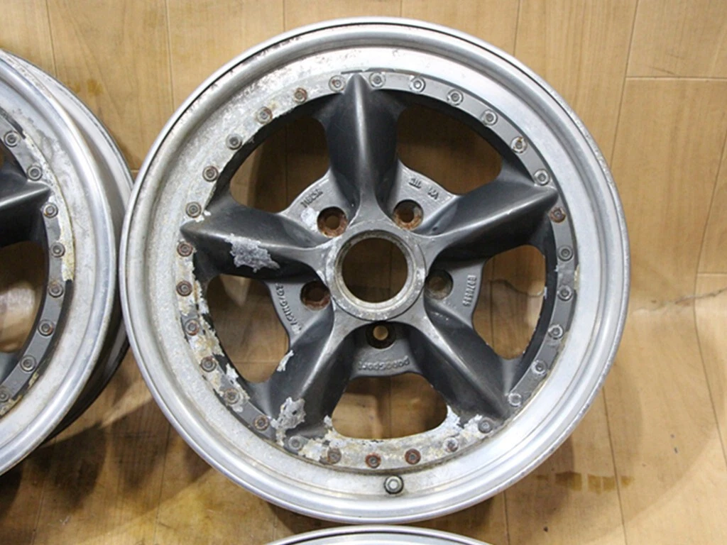 JDM Used rare Pana Sports G7 3-piece wheels 16x7J+28 16x8J+30 PCD114.3 No Tires - Image 3