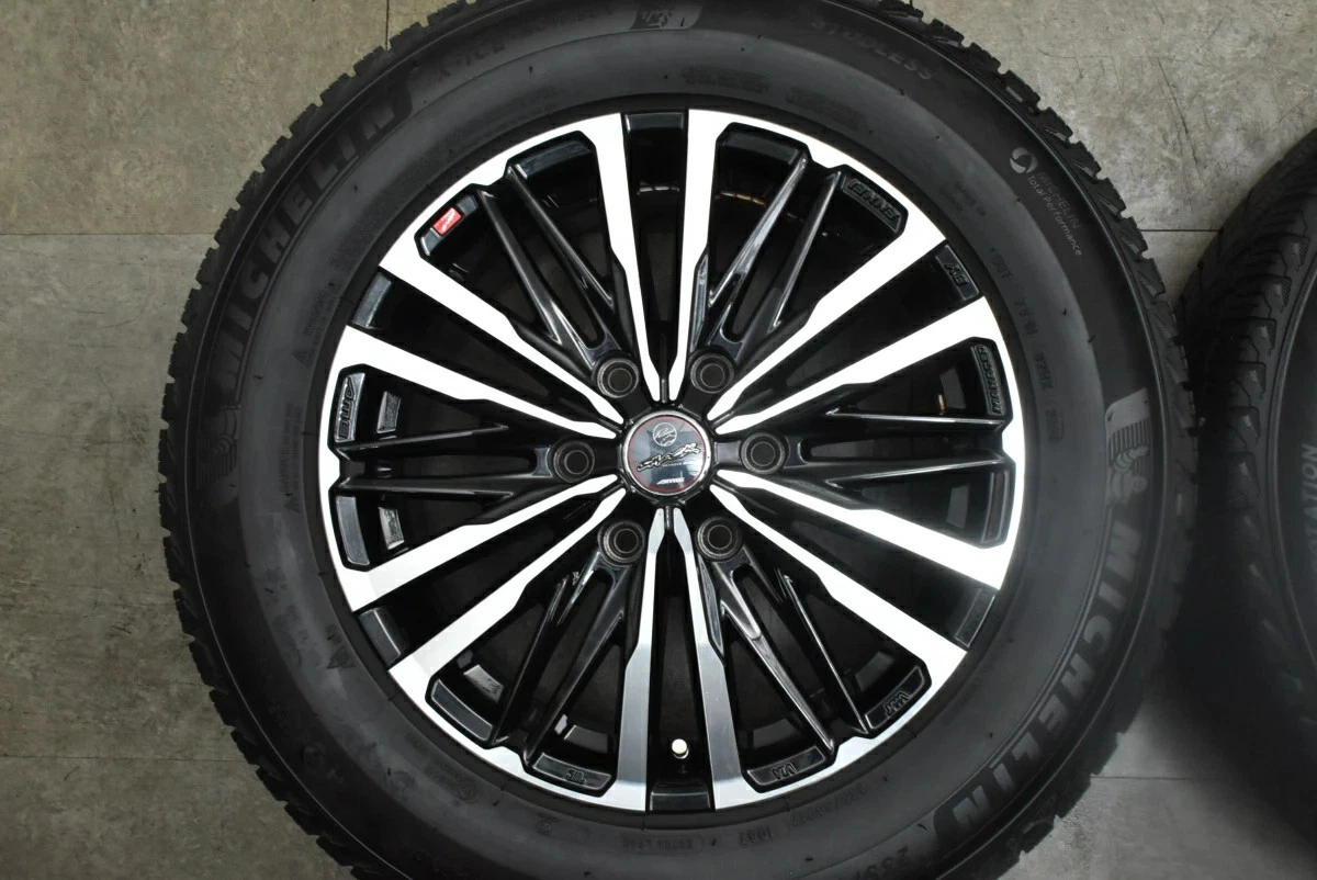 JDM Used SMACK 4-Book Wheel Set 177.0J x 17 +55 PCD 130 235/60R17 106T No Tires - Image 4