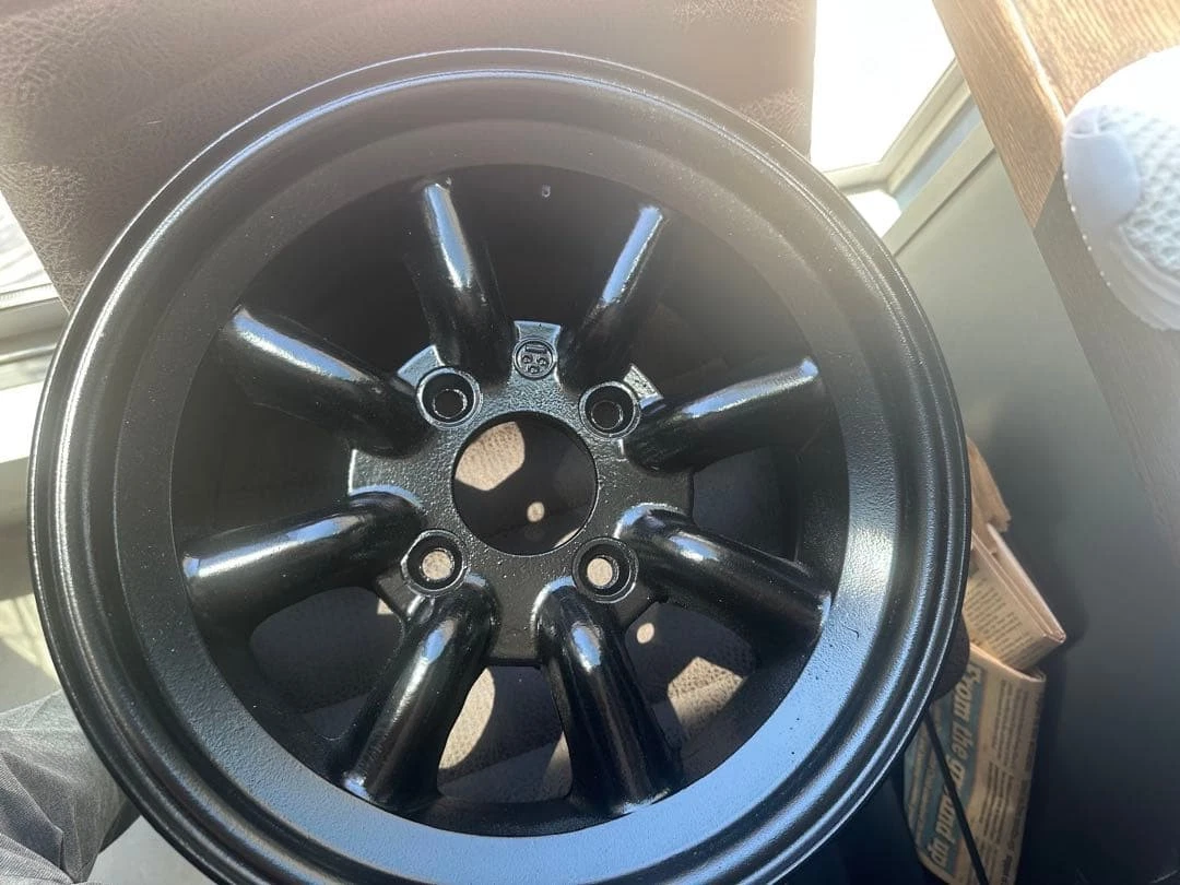 JDM Watanabe 2Wheels 14x6.5 4x114.3 Re-Painted Black AE86