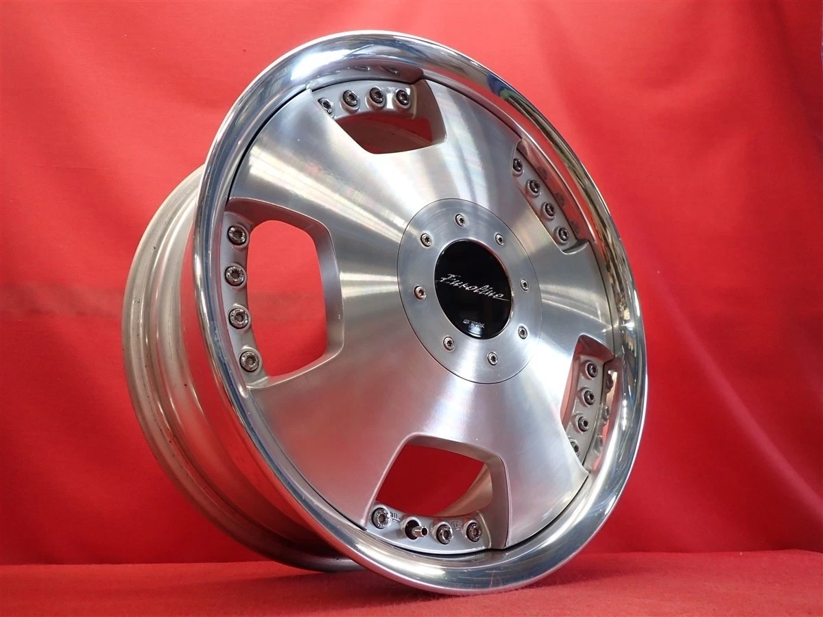 JDM Used out-of-print rare Euroline D wheels 4Book 7J 17PCD114.3 4x4/5 No Tires - Image 2