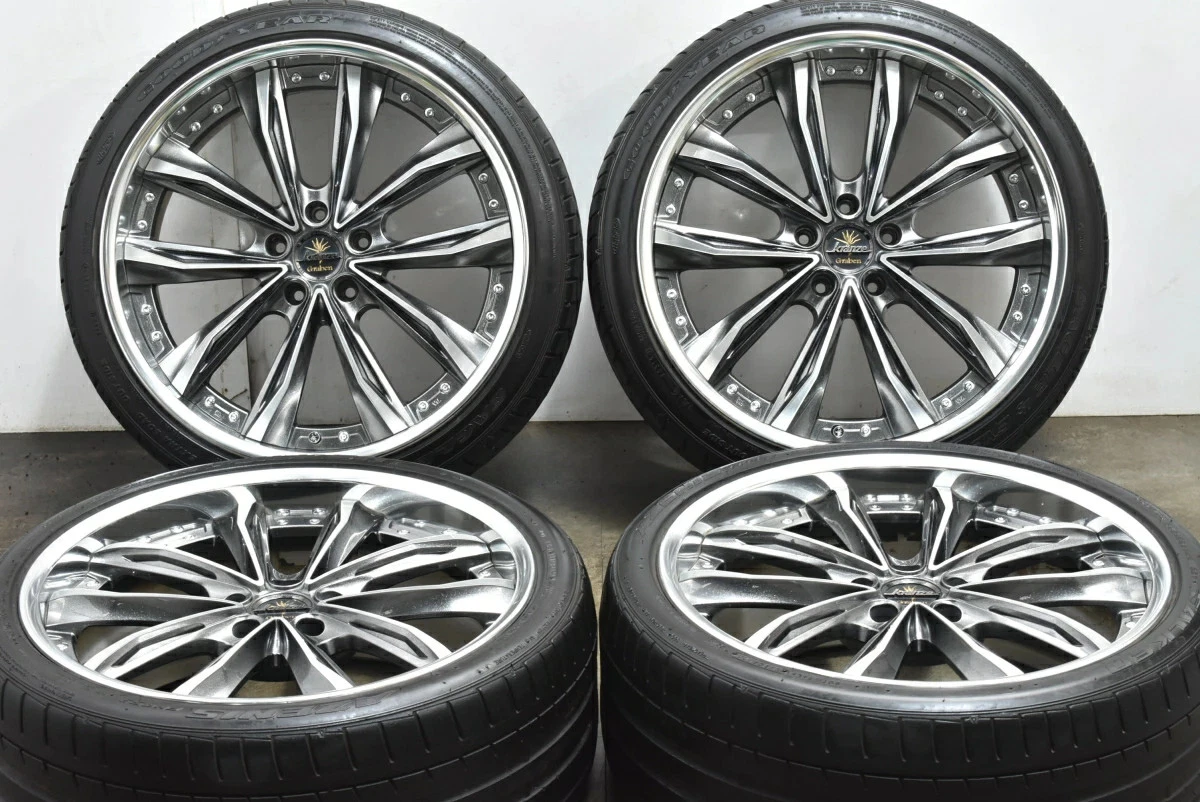 JDM Used WEDS 4-Book set 209.0J x 20 +38 PCD 114.3 245/35R20 95W Goody No Tires - Image 2