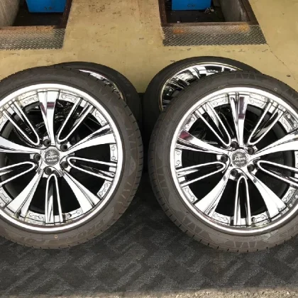 JDM Used Tire and Wheel Set: Weds Kranze Voltaire 8.5J-20 5/114.3 +36 No Tires