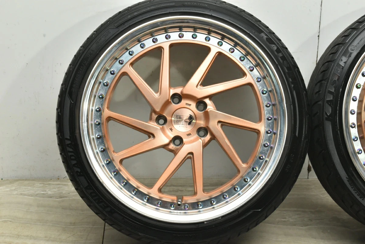 JDM Used Leonhard 4-Book Set 199.0J x 19 +44 PCD 114.3 225/40R19 93V w No Tires - Image 6