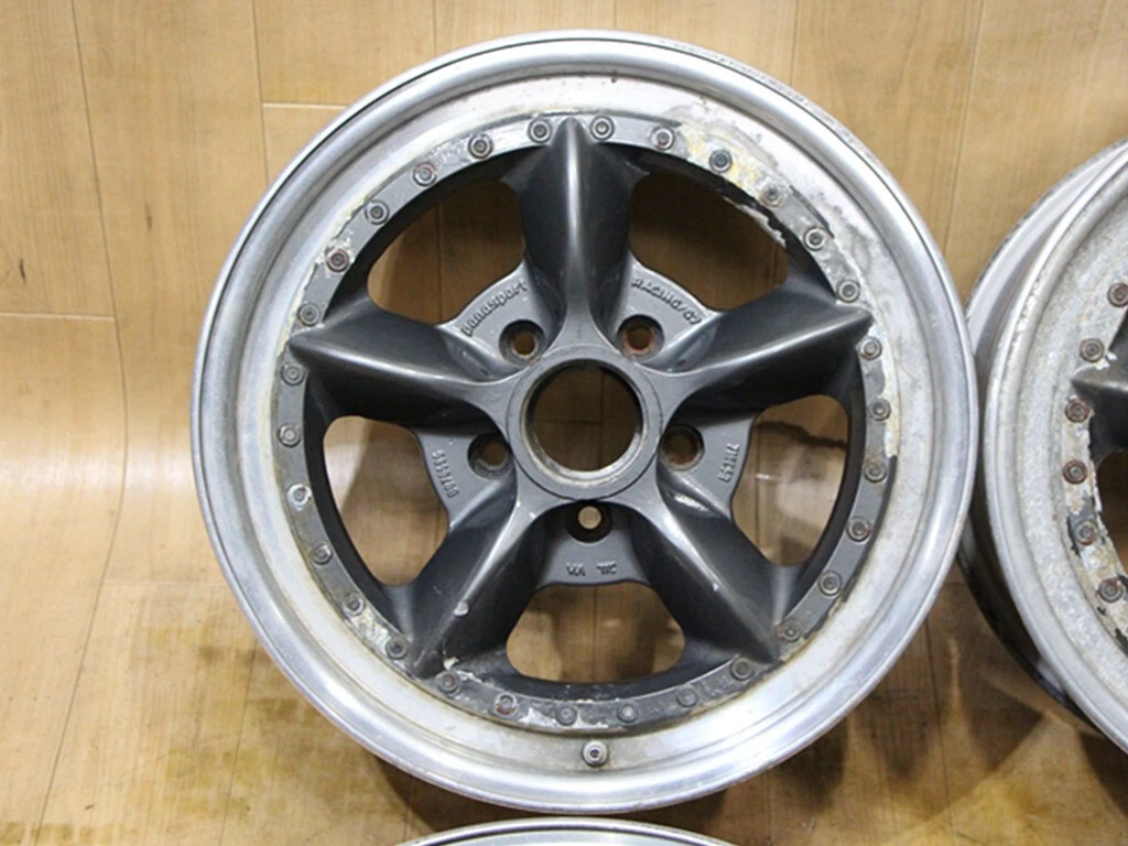 JDM Used rare Pana Sports G7 3-piece wheels 16x7J+28 16x8J+30 PCD114.3 No Tires - Image 2