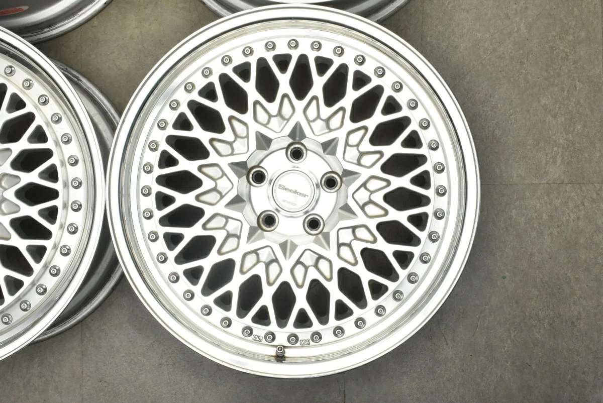 JDM Used WORK 4Book Wheel Set 198.5J x 19 +45 PCD 112 Wheels only No Tires - Image 5