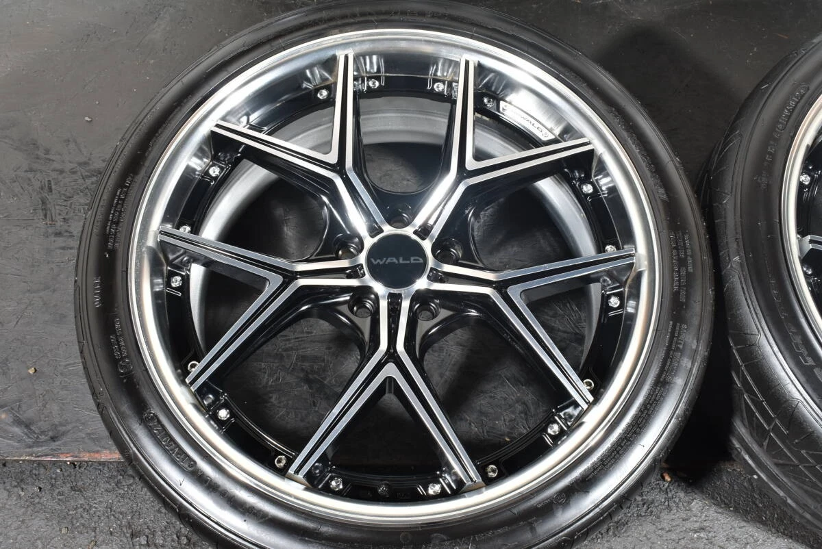 JDM WALD ILLIMA I12C 2PCS 20-inch PCD114.3 8.5J +44 NITTO INVO 245/35R No Tires - Image 4