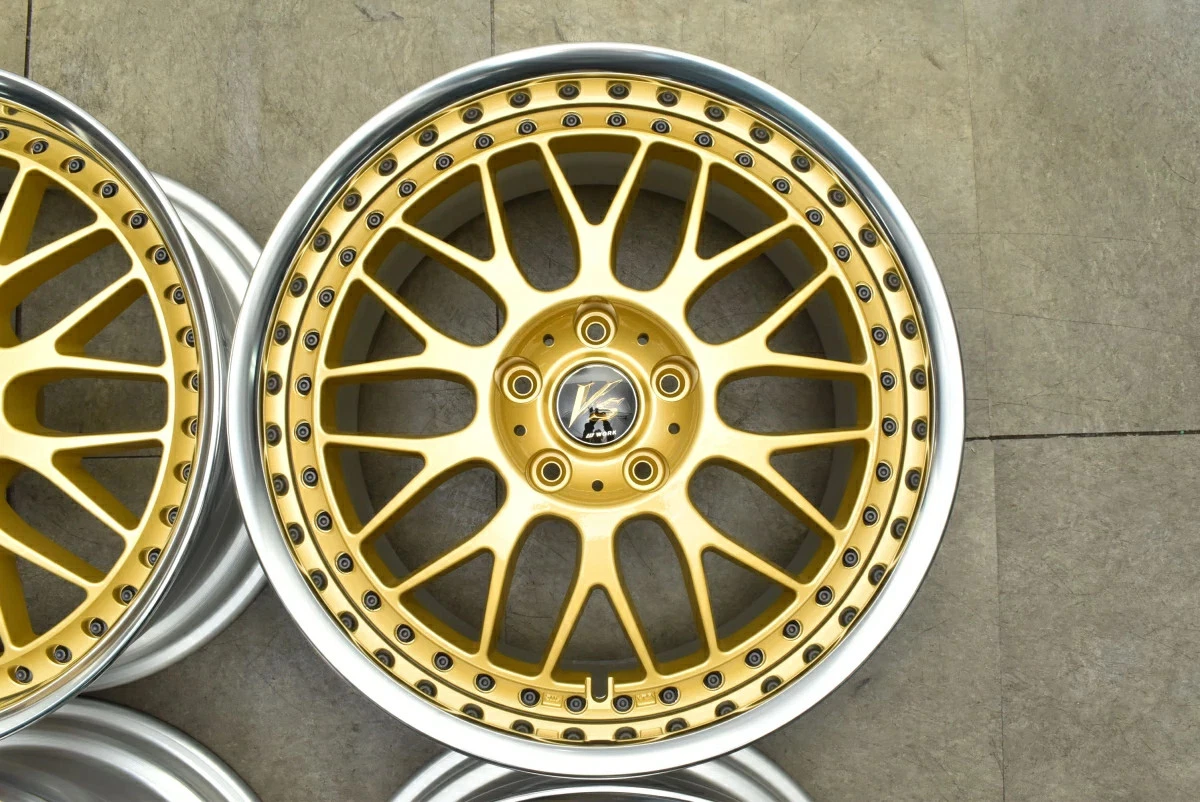 JDM Used WORK 4Book Wheel Set 189.0J x 18 +38 PCD 114.3 Wheels only No Tires - Image 7