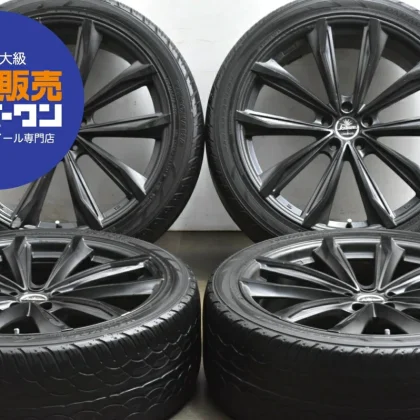 JDM Used WEDS 4-Book Set 229.0J x 22 +35 PCD 114.3 265/40R22 106V with No Tires