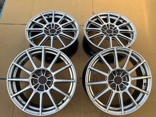 JDM Used Subaru Impreza WRX STI genuine wheels 177J ET48 5x100 bolt pa No Tires - Image 3