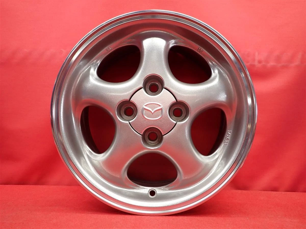 JDM Used genuine MAZDA Roadster NB6C wheels 4Book 6J 14PCD100 4x40 off No Tires - Image 5