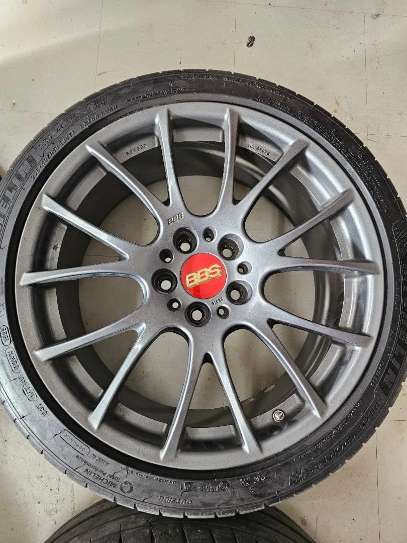 JDM Used on BMW F31 BBS19 wheel set Michelin PS4S No Tires - Image 3