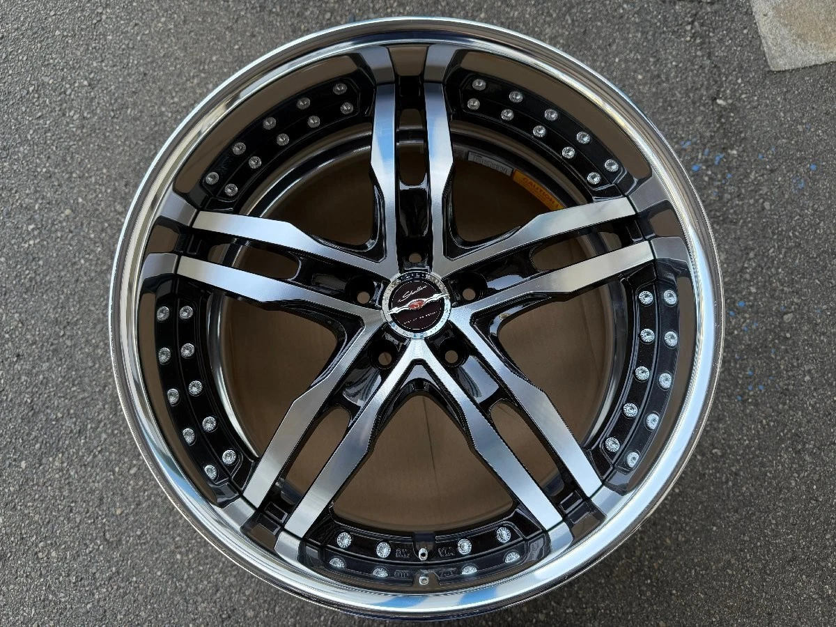 JDM Used 2Book 19AME Shallen XF-55 19x9.0J 5/114.3 +22 aluminum wheels No Tires - Image 6