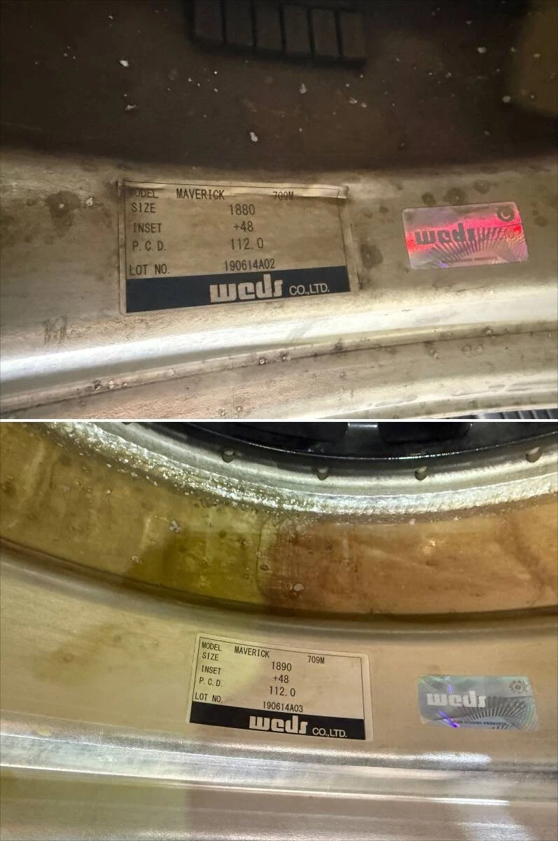 JDM Used Weds Maverick 709M wheels 188J 9J +48 offset 5x112 bolt patte No Tires - Image 8