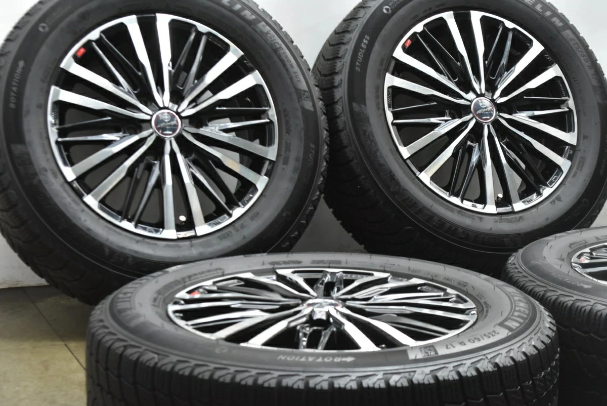 JDM Used SMACK 4-Book Wheel Set 177.0J x 17 +55 PCD 130 235/60R17 106T No Tires - Image 3