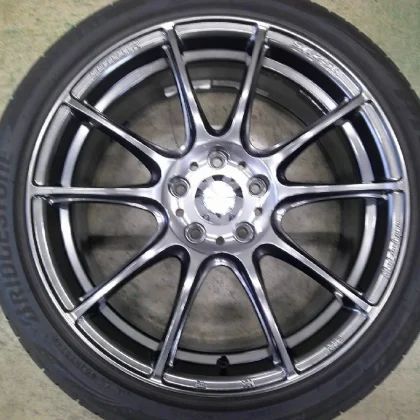 JDM Weds Wedssports SA-25R 18x7.5J +45 PCD114.3 5H 215/45R18 tires for No Tires