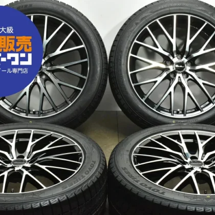 JDM Used Hot Stuff 4-Book Wheel Set 208.0J x 20 +35 PCD 114.3 235/50R2 No Tires