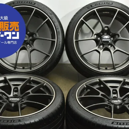 JDM Used RAYS 4-Book Set 198.5J x 19 +35 PCD 112 245/35ZR19 93Y with M No Tires