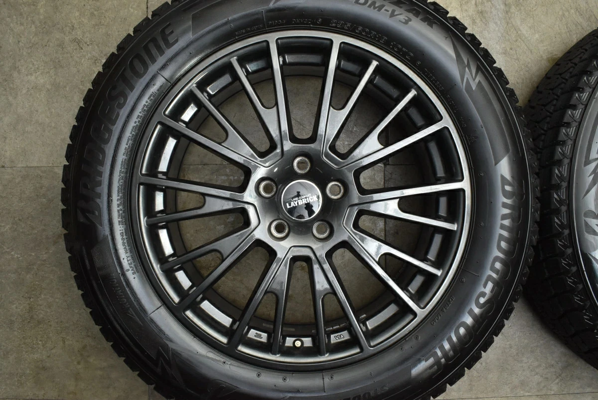 JDM Used LAYBRICK 4-Book Wheel Set 187.5J x 18 +45 PCD 108 235/60R18 1 No Tires - Image 4