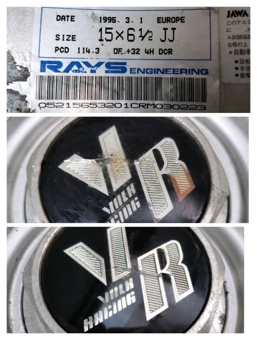 JDM Volk Racing 15x6.5J 4H PCD114.3 +32 4-Book Set No Tires - Image 9