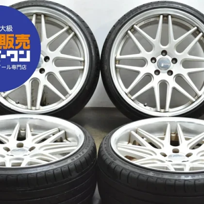 JDM Used WORK 4Book set 209.5J x 20+20 PCD 112 245/30ZR20 95W wheels w No Tires