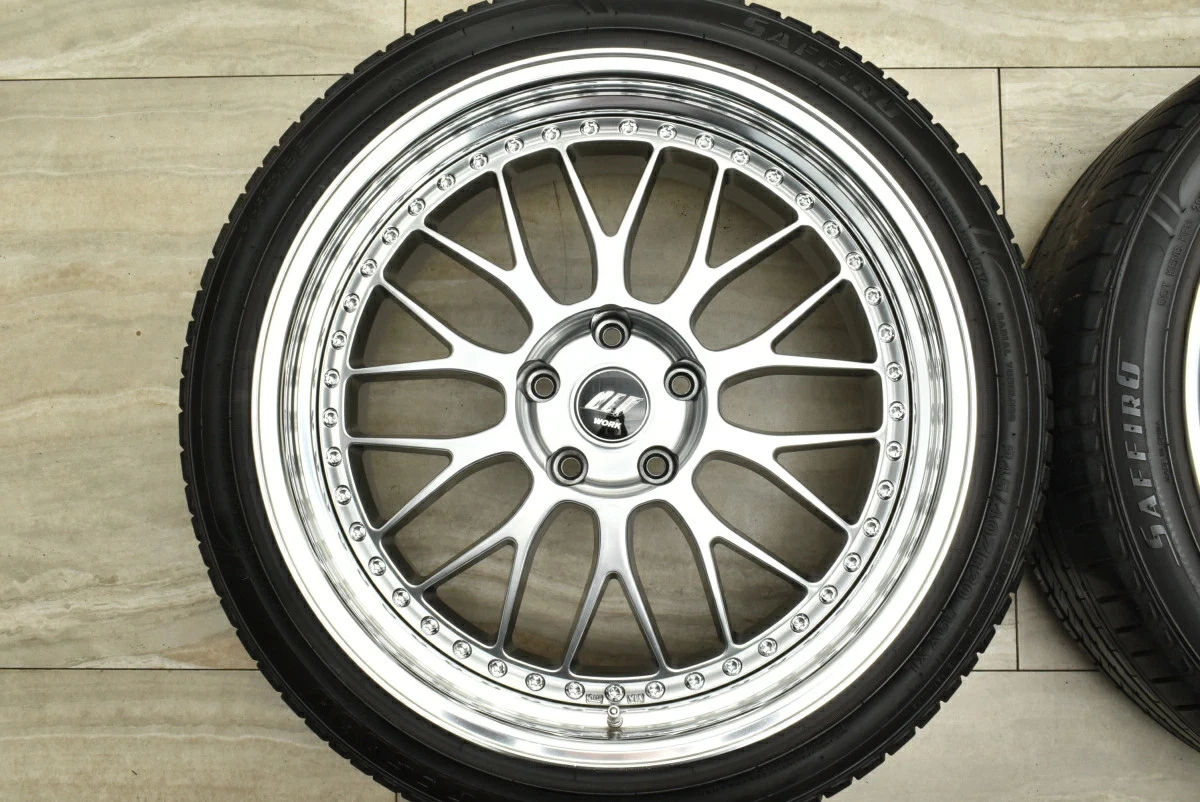 JDM Used WORK 4Book set 209.0J x 20 +14 PCD 120 245/40ZR20 99Y wheels No Tires - Image 4