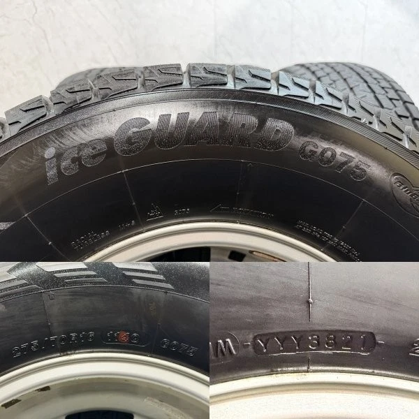 JDM YOKOHAMA G075 275/70R16 Studless Tires Weds KEELER 167J6HPCD139.7+ No Tires - Image 10