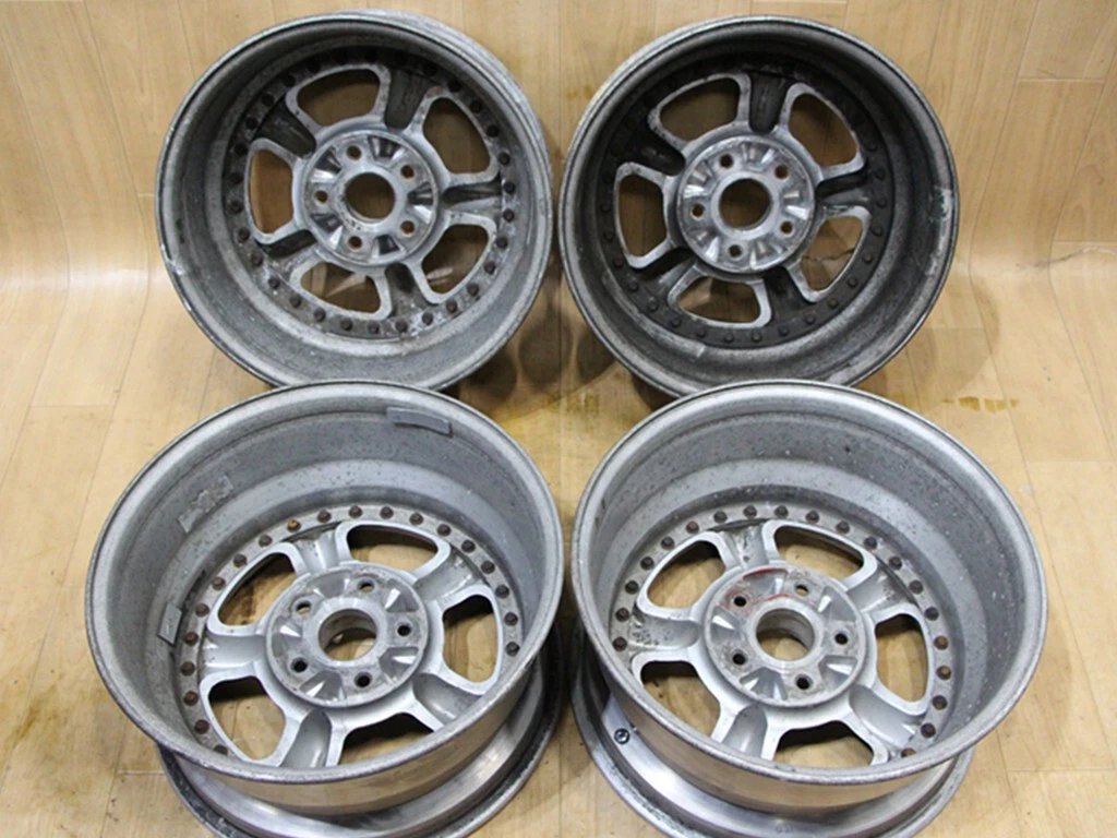 JDM Used rare Pana Sports G7 3-piece wheels 16x7J+28 16x8J+30 PCD114.3 No Tires - Image 10