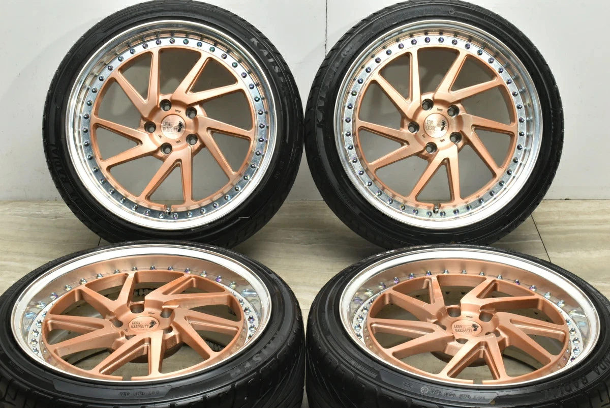 JDM Used Leonhard 4-Book Set 199.0J x 19 +44 PCD 114.3 225/40R19 93V w No Tires - Image 2