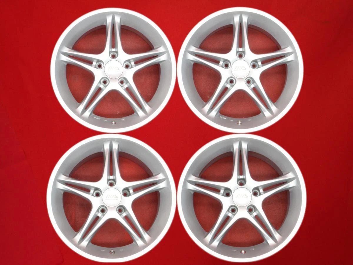 JDM Used out-of-print AVS VS-5 wheels 4Book 8/9J 17PCD114.3 5x +45/+38 No Tires