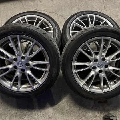 JDM Used V36 Skyline OEM Aluminum Wheels PCD 114.3 x 5 Bolt Pattern YO No Tires