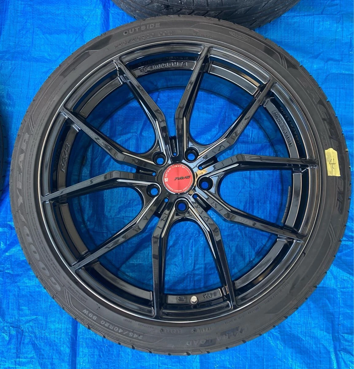 JDM Used RAYS gramlights 57FXX wheels 20PCD114.3 offset 45mm 8.5J 5H f No Tires - Image 5