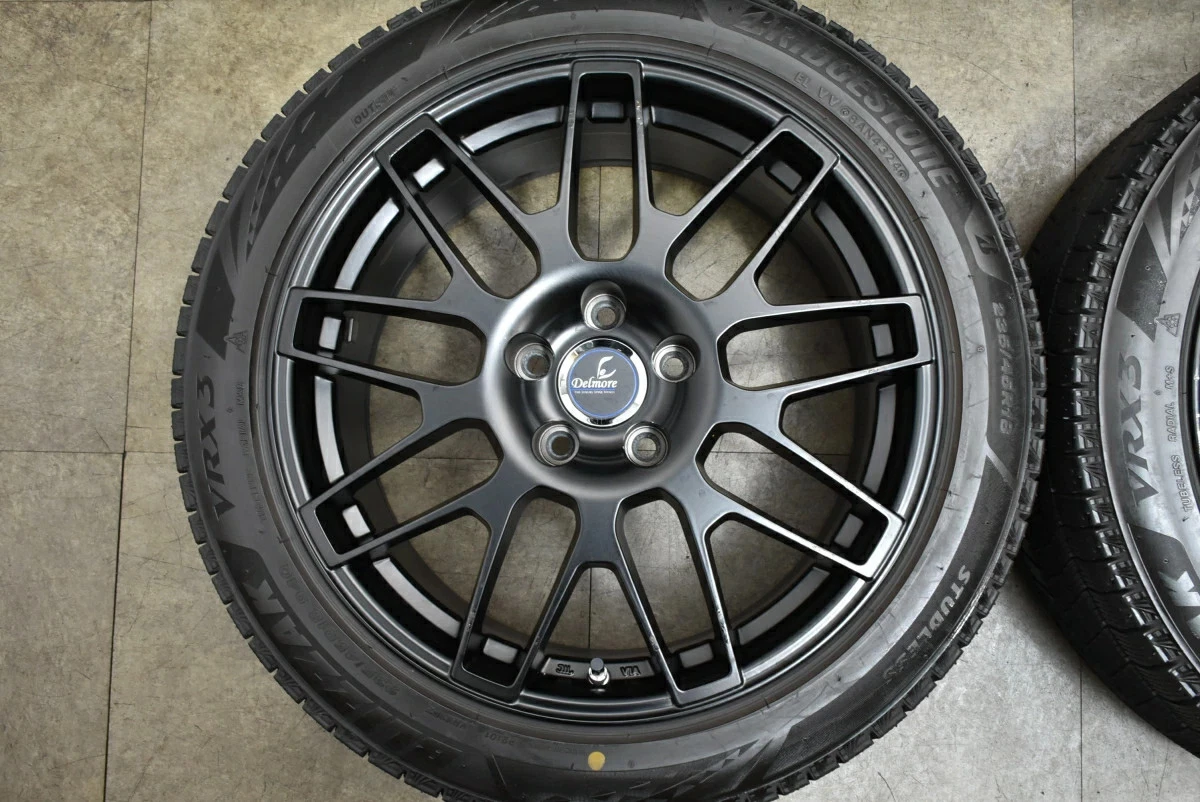 JDM Used WEDS 4-Book Wheel Set 188.0J x 18 +44 PCD 114.3 235/45R18 94Q No Tires - Image 3