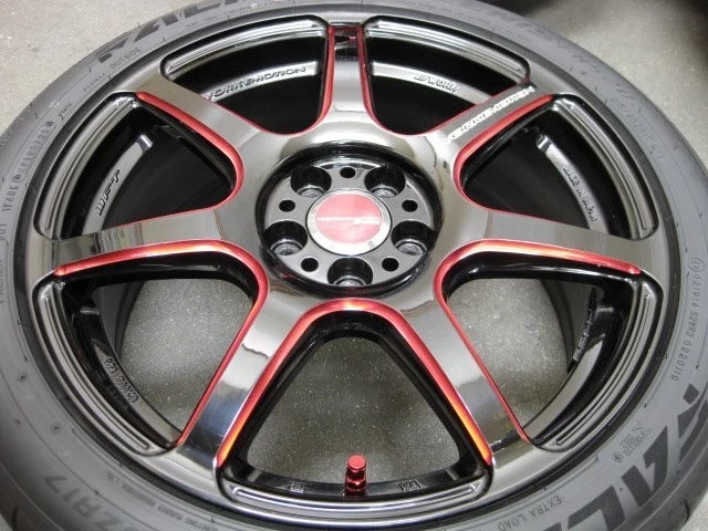 JDM Used Work Emotion T7R 17 & AZENIS FK520L 215/45R17 4-Pack tires fo No Tires - Image 2