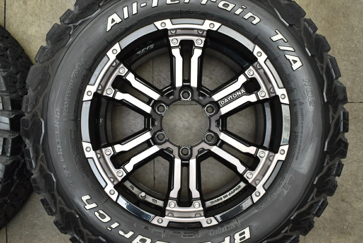 JDM Used RAYS 4-Book Set 178.0J x 17+20 PCD 139.7 LT265/65R17 120/117S No Tires - Image 5