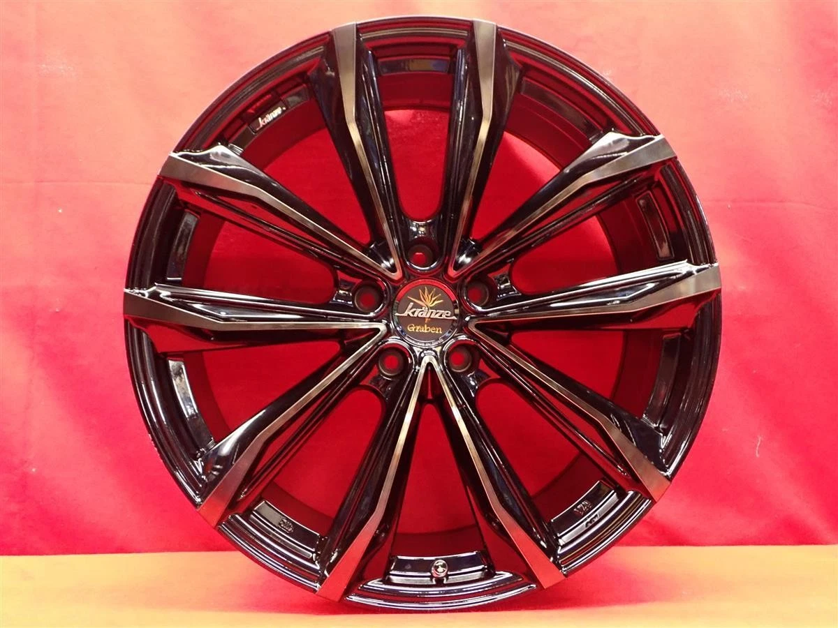 JDM Used WEDS KRANZE Graben 680EVO wheels 4Book 8.5/9.5J 20PCD114.3 5x No Tires - Image 7