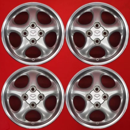 JDM Used genuine Mazda Roadster NB6C wheels 4Book 6J 14PCD100 4-hole + No Tires