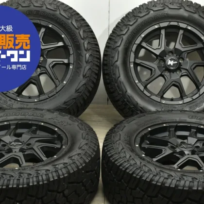 JDM Used MID 4-Book Set 177.0J x 17 +42 PCD 114.3 LT265/65R17 120/117Q No Tires