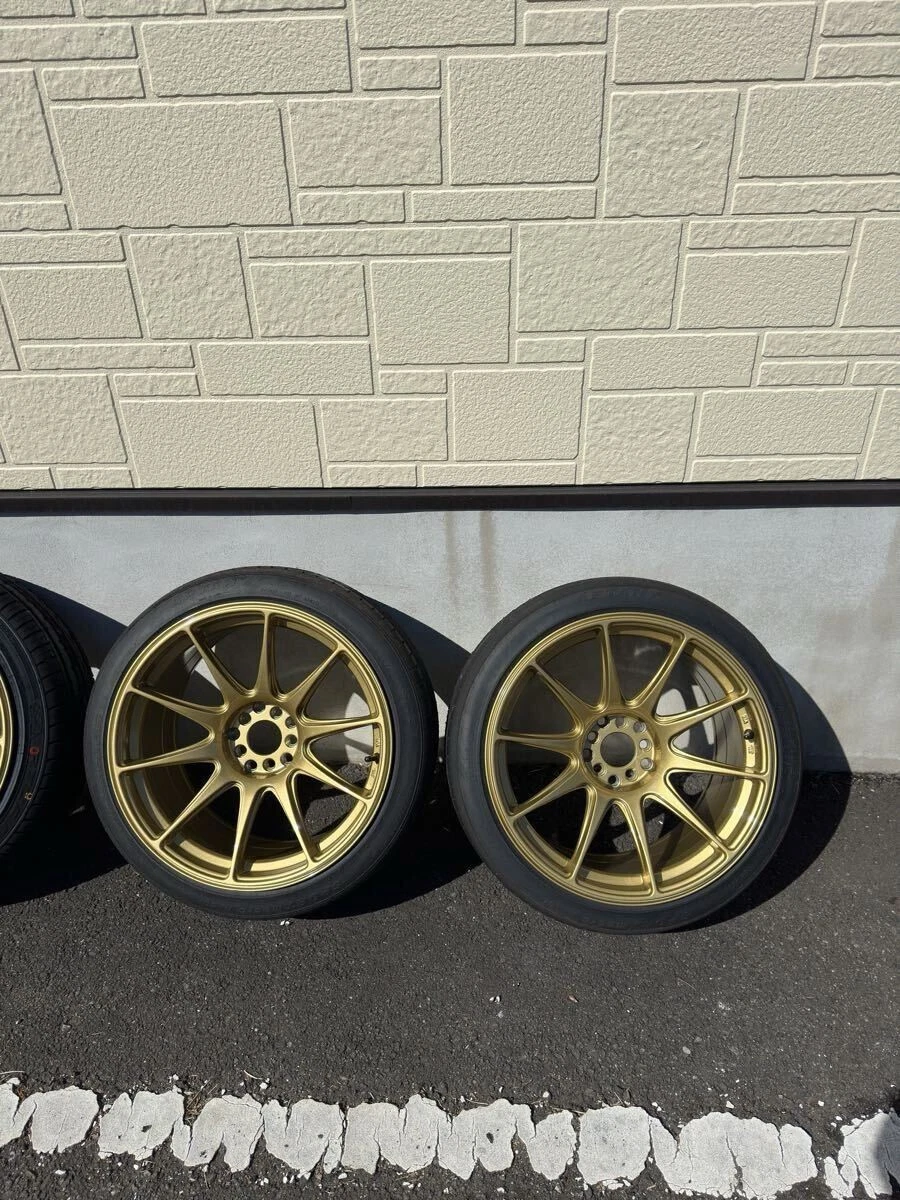 JDM XXR 527 18PCD100/114.3multi 9.75J+20 4Book Rare Gold No Tires - Image 3