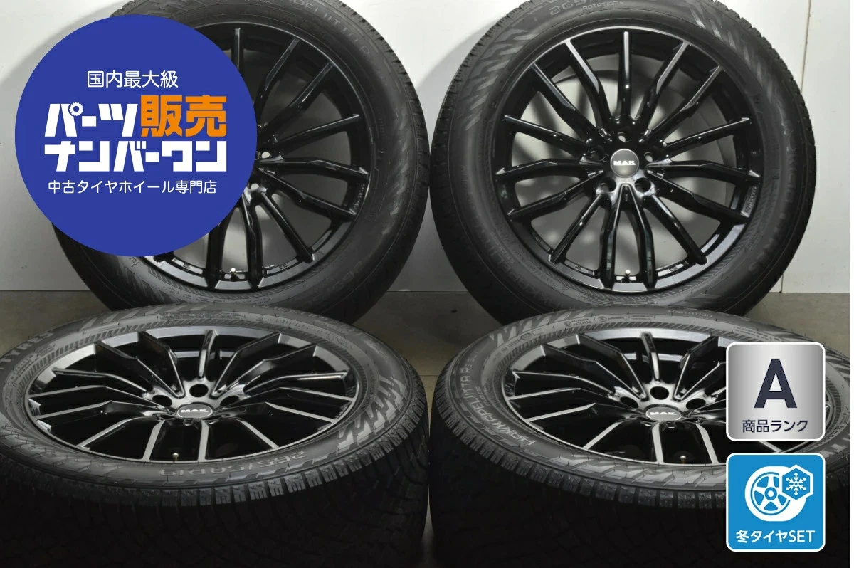 JDM Used MAK Wheel Set 4-Book Set 199.0J x 19 +38 PCD 112 265/50R19 11 No Tires