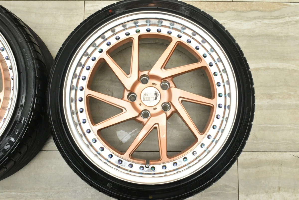 JDM Used Leonhard 4-Book Set 199.0J x 19 +44 PCD 114.3 225/40R19 93V w No Tires - Image 5